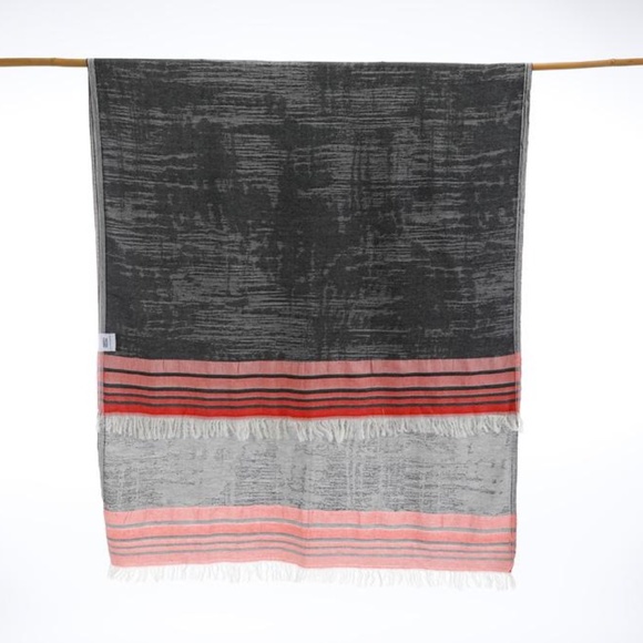 Black Turkish Towel Indigo Wrap Beach Towel Picnic Blanket Runner Boho NEW - Picture 3 of 6